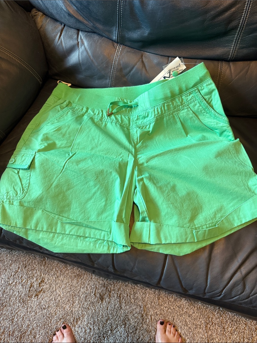 Anne Klein Bright Green Bermuda Shorts